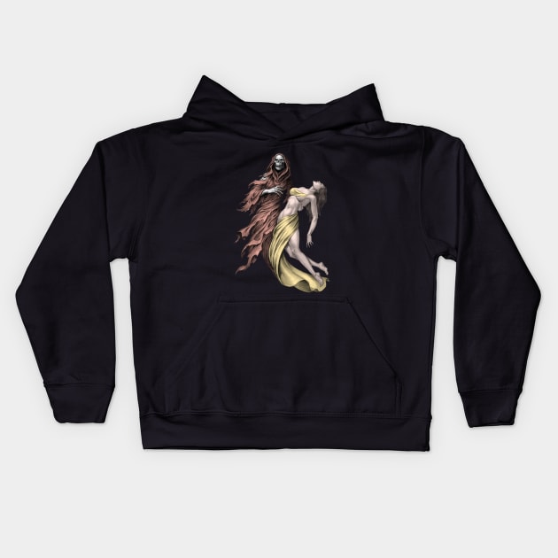 Death and the Maiden Kids Hoodie by Paul_Abrams